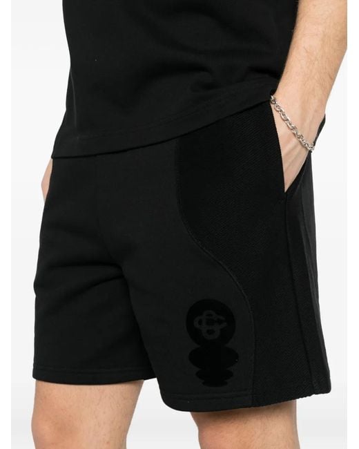 Casablanca Black The Squash Logo Track Short for men