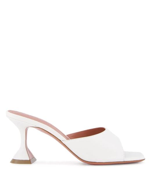 AMINA MUADDI White Lupita Leather Mules