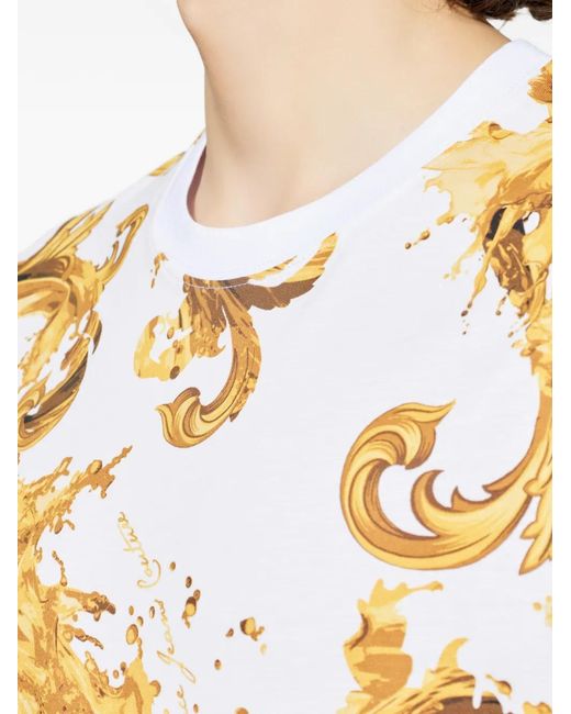 Versace Jeans Couture Metallic Pattern T-Shirt for men