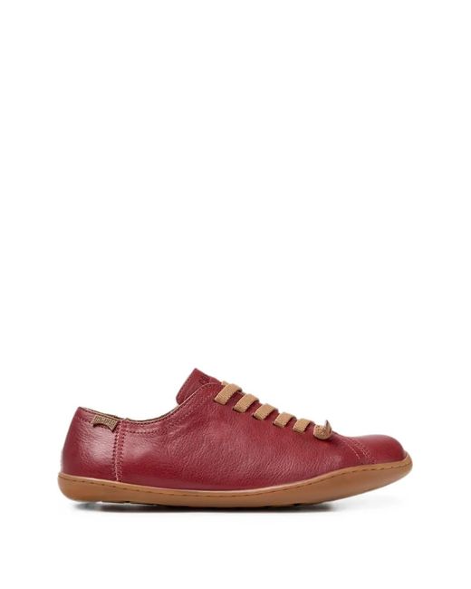 Camper Red Peu Cami Leather Sneakers