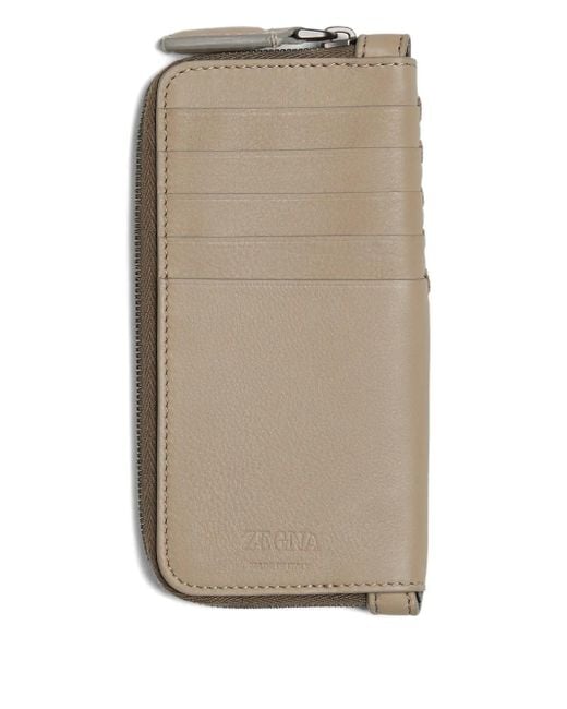 Zegna Natural Zip-Around Wallet for men