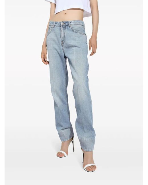 Dolce & Gabbana ミッドライズ ボーイフレンドジーンズ Blue