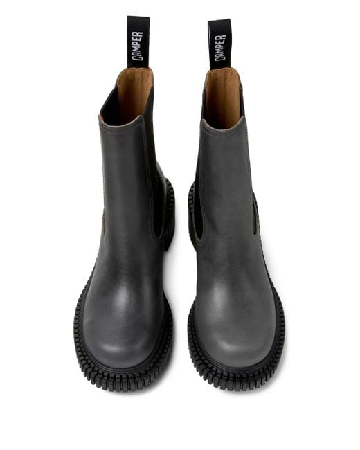 Camper Pix London レザー チェルシーブーツ Black