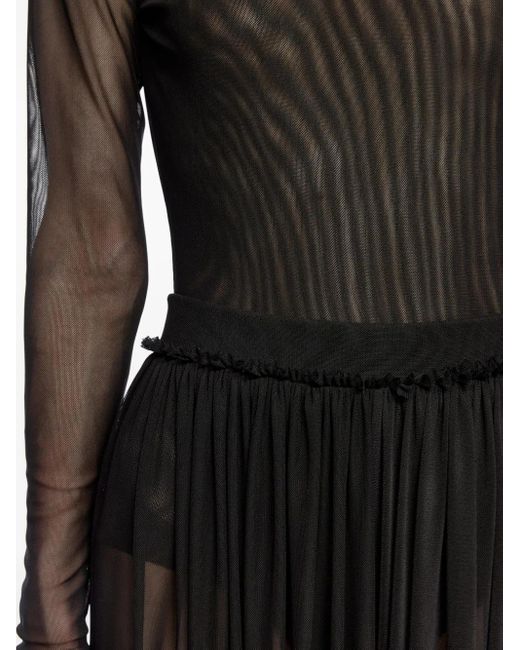 Atu Body Couture Black Mesh Trousers Set