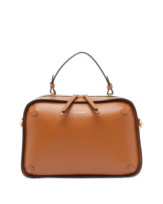 Borsa Tote Maleta di Coccinelle in Brown