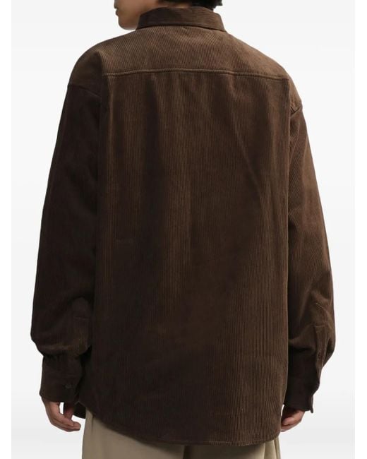 メンズ Alpha Industries コーデュロイ シャツ Brown
