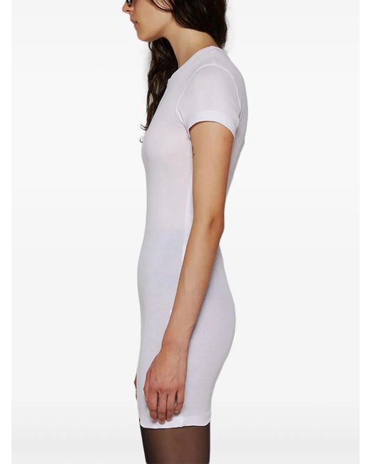 Wardrobe NYC White Jersey-Minikleid