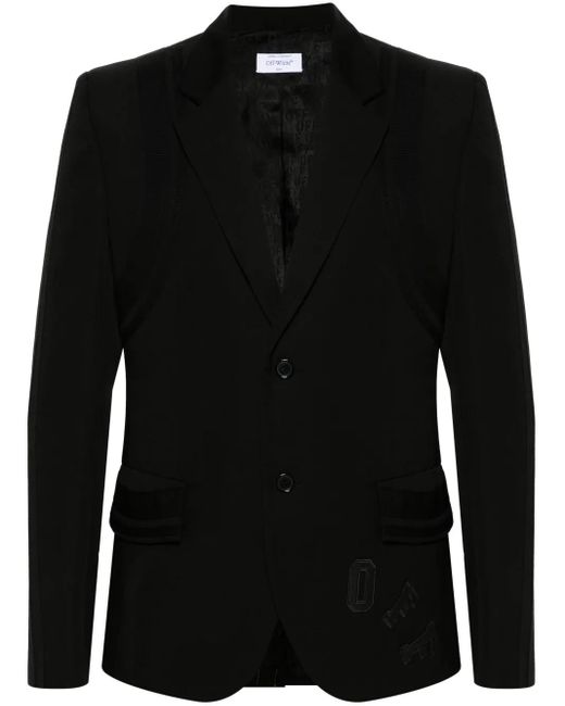 Off-White c/o Virgil Abloh Black Wool Jacket for men