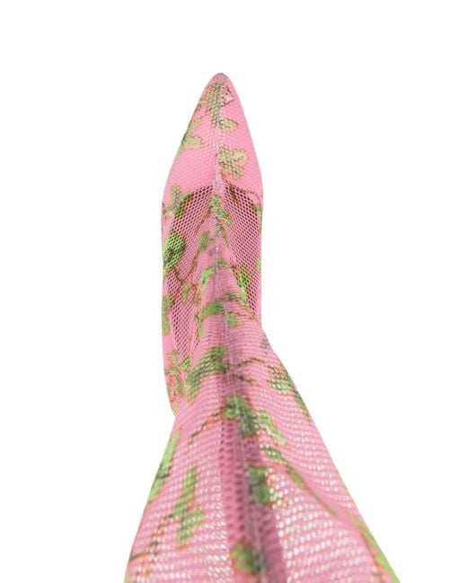 Off-White c/o Virgil Abloh Pink 100Mm Thigh-High Mesh Boots