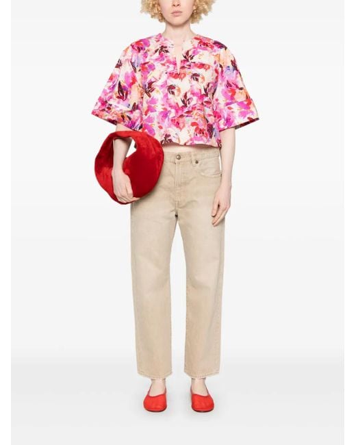 Ulla Johnson Pink Suri Blouse