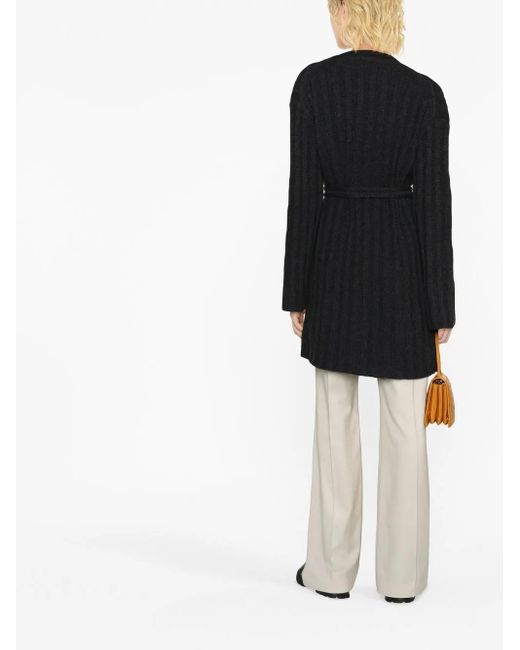 Joseph Black Tie-Waist Cashmere Cardigan