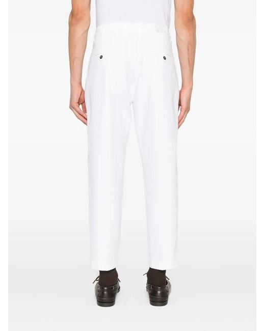 Pantalones con pinzas Eleventy de hombre de color White