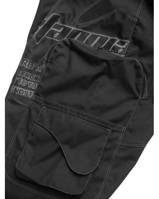 RRR123 Gray Meta-Raver Cargo Pants for men