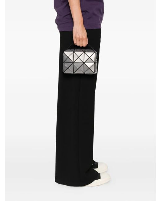 Issey Miyake Gray Cuboid Geometric-Panelled Tote Bag