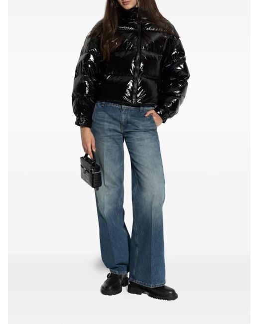 MICHAEL Michael Kors Black Zip-Up Quilted Jacket