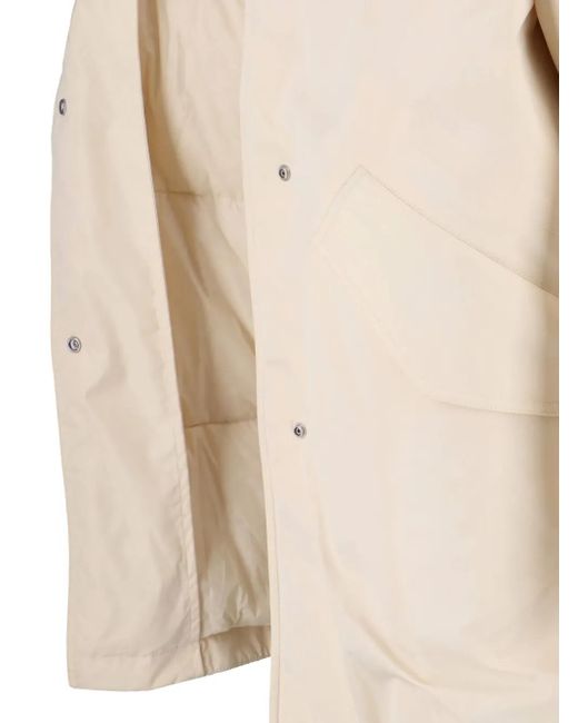 Jil Sander Natural Faux Fur Parka