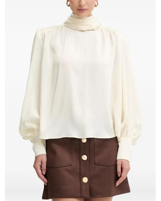 Bardot White Revana Bow Blouse