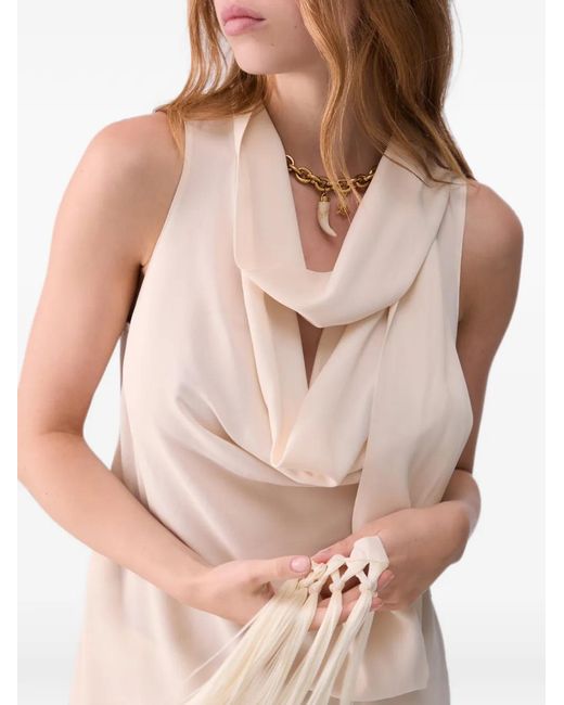 Liu Jo White Top With Scarf