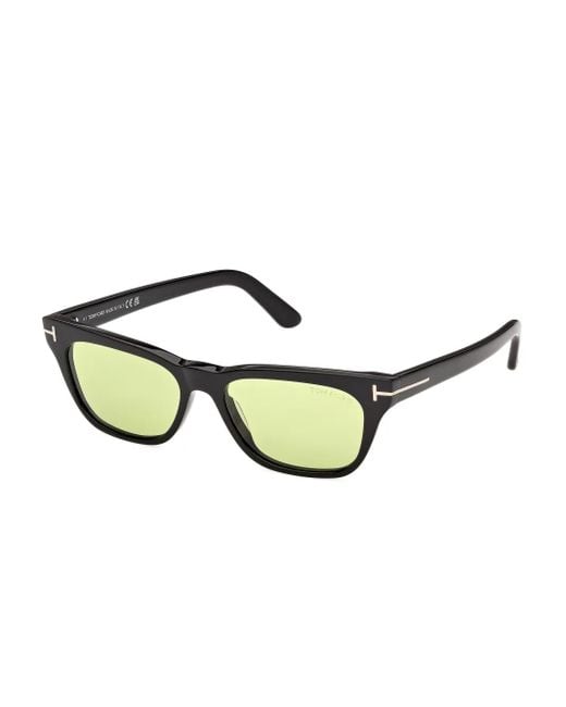 Tom Ford Black Rectangle-Frame Sunglasses