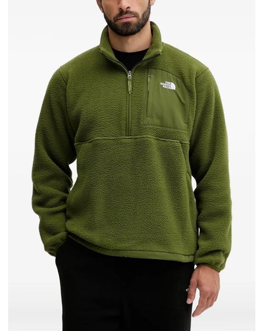 The North Face Green Yumiori Zip Pocket Fleece Sweater for men