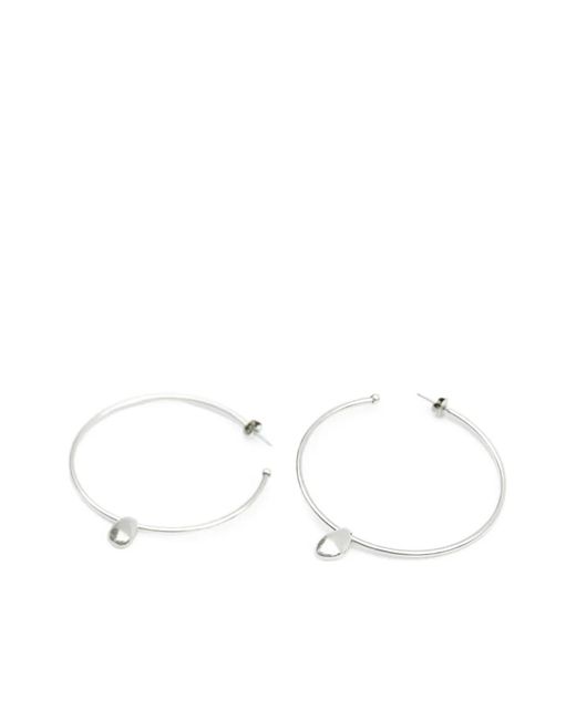 Isabel Marant White Shiny Days Earrings