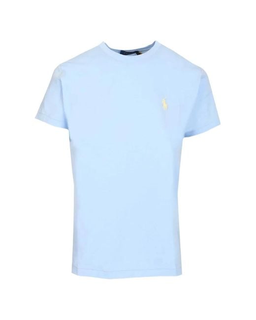 Polo Ralph Lauren Blue Logo-Embroidered T-Shirt