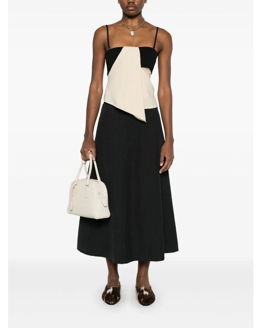 Nanushka Black Draped Top
