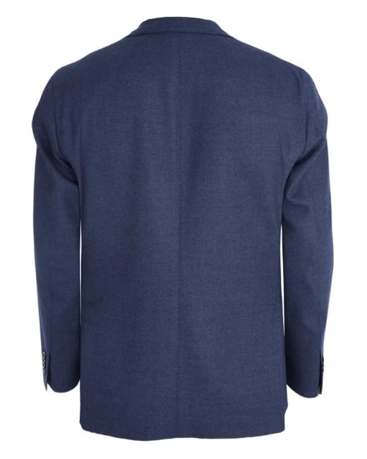 Boglioli Blue Three-Button Patch-Pocket Jacket for men