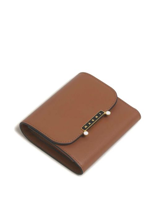 Marni Brown Leather Wallet
