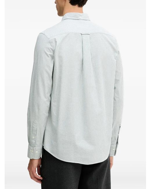 Gant Blue Pocket Striped Shirt for men