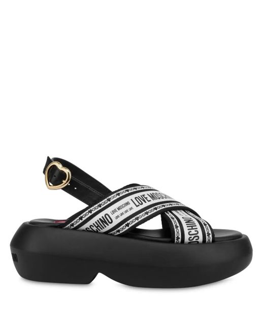 Love Moschino ロゴ サンダル Black
