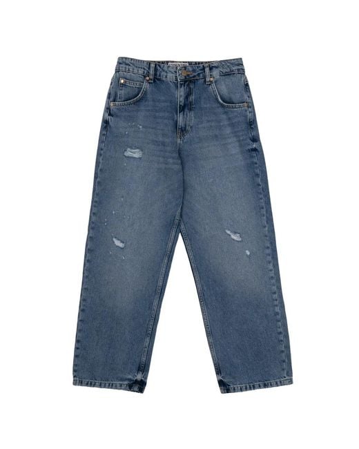 Essentiel Antwerp Blue Jansen Stud-Embellished Distressed Jeans