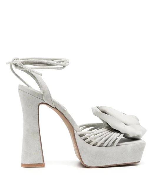 Senso White Taya 135Mm Suede Sandals