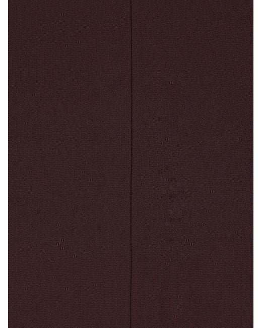 Elisabetta Franchi Purple Sweetheart Panelled Midi Dress