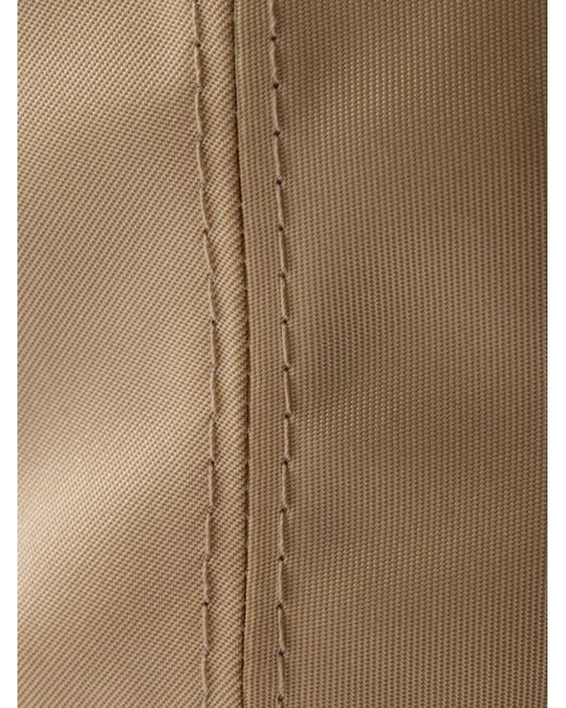 Prada Natural Logo-Plaque Bucket Hat