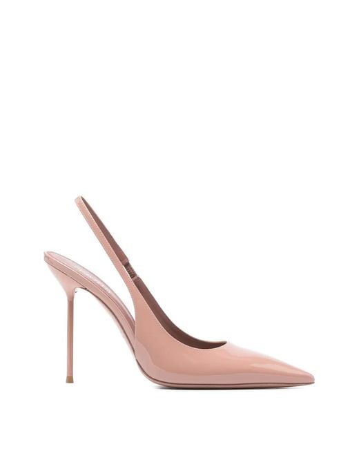 Paris Texas Pink Slingback Heeled Pumps