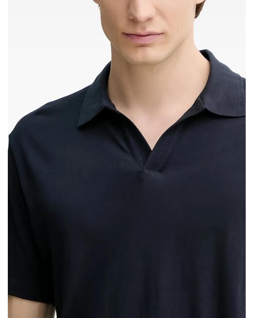 Marc O' Polo Black Short-Sleeve Polo Shirt for men