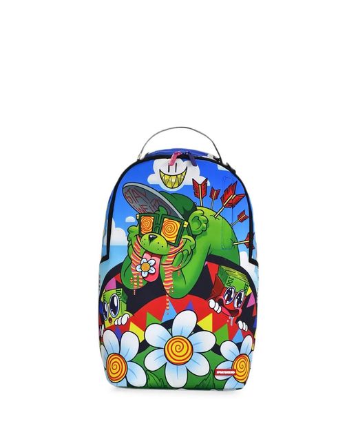 Sprayground Blue Money Bear Weirdo Dlxr Backpack
