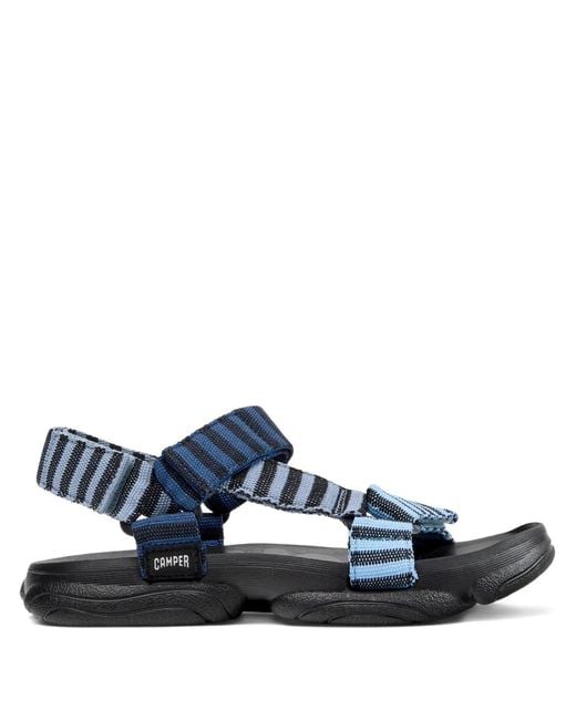 Camper Blue Striped Karst Sandals