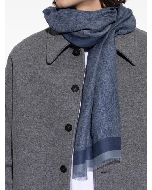 Etro Blue Scarfs for men