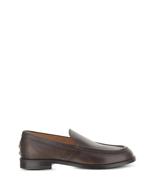 Tod's Gray Metal Dots Loafers