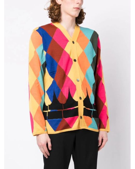 Comme des Garçons Red Wool Cardigan for men