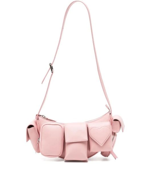 Fiorucci Pink Super Pocket Leather Bag