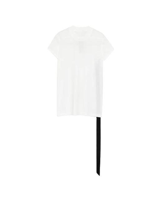 Rick Owens White Small Level T Ribbon T-Shirt