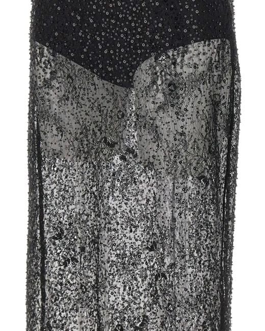 Herskind Risa Midi-Rok Met Pailletten in het Gray