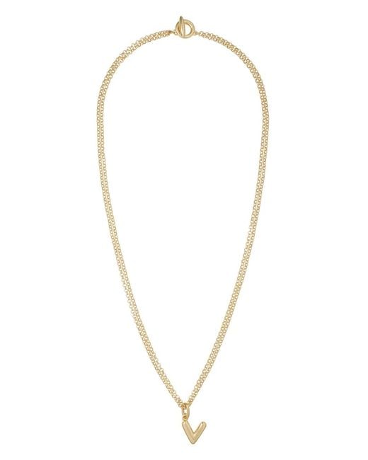 Roxanne Assoulin White The Puffy Initial Necklace