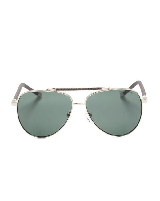 Michael Kors Green Pilot-Frame Sunglasses