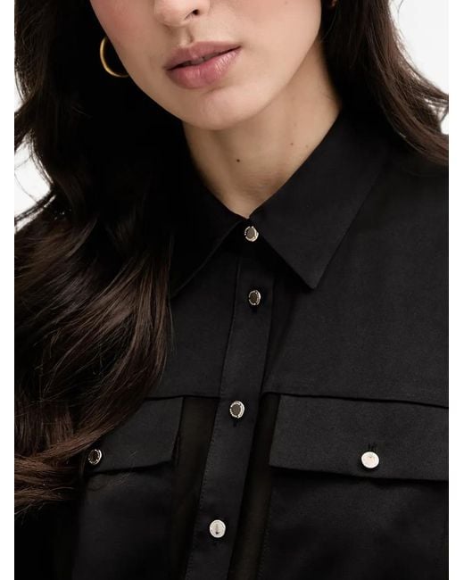 Morgan Black Long-Sleeve Jumpsuit