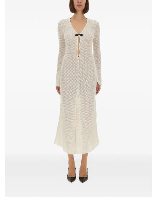 THE GARMENT Natural Tanzania Crochet-Knit Maxi Dress