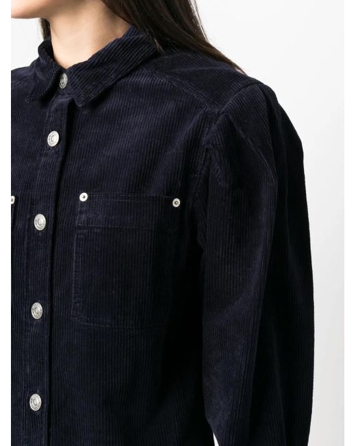 Isabel Marant Blue Renata Corduroy Shirt